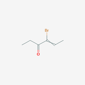 molecular formula C6H9BrO B15158839 4-Bromohex-4-en-3-one CAS No. 811470-76-5