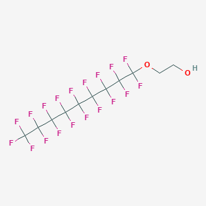molecular formula C11H5F19O2 B15158849 2-[(Nonadecafluorononyl)oxy]ethan-1-ol CAS No. 675868-33-4