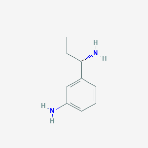 molecular formula C9H14N2 B1515887 (S)-3-(1-Amino-propyl)-phenylamine 