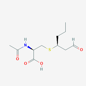 N-Acetyl-S-[(3S)-1-oxohexan-3-yl]-L-cysteine