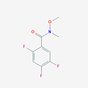 molecular formula C9H8F3NO2 B1515891 2,4,5-trifluoro-N-methoxy-N-methylbenzamide 