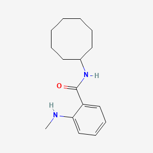 molecular formula C16H24N2O B15158915 N-cyclooctyl-2-(methylamino)benzamide CAS No. 712299-75-7