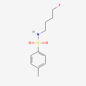 molecular formula C11H16FNO2S B15158926 Benzenesulfonamide, N-(4-fluorobutyl)-4-methyl- CAS No. 672327-99-0