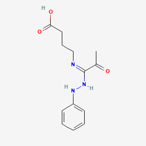 molecular formula C13H17N3O3 B15158929 Butanoic acid, 4-[[2-oxo-1-(phenylhydrazono)propyl]amino]- CAS No. 835916-70-6