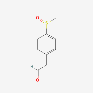 molecular formula C9H10O2S B15158934 [4-(Methanesulfinyl)phenyl]acetaldehyde CAS No. 653602-04-1