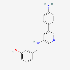 Phenol, 3-[[[5-(4-aminophenyl)-3-pyridinyl]amino]methyl]-