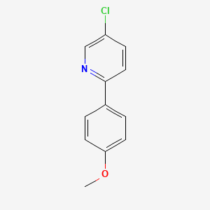 molecular formula C12H10ClNO B15158952 5-Chloro-2-(4-methoxyphenyl)pyridine CAS No. 652148-95-3