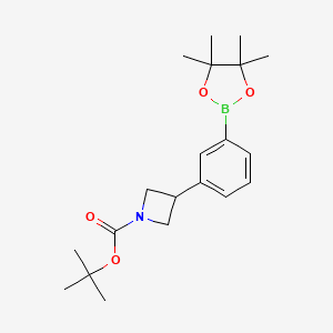 tert-Butyl 3-(3-(4,4,5,5-tetramethyl-1,3,2-dioxaborolan-2-yl)phenyl)azetidine-1-carboxylate