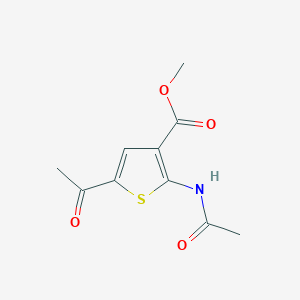 molecular formula C10H11NO4S B15158982 Methyl 2-acetamido-5-acetylthiophene-3-carboxylate 