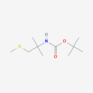 molecular formula C10H21NO2S B1515900 Tert-butyl [1,1-dimethyl-2-(methylthio)ethyl]carbamate 