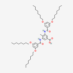 molecular formula C54H82N2O8 B15159014 3,5-Bis[3,5-bis(octyloxy)benzamido]-4-methylbenzoic acid CAS No. 820216-68-0