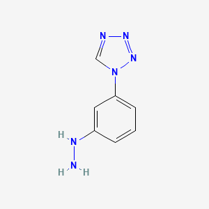 molecular formula C7H8N6 B15159020 1-(3-Hydrazinylphenyl)-1H-tetrazole CAS No. 847737-47-7