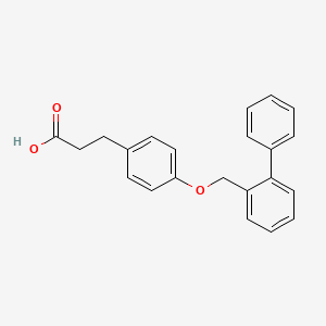 molecular formula C22H20O3 B15159044 3-{4-[([1,1'-Biphenyl]-2-yl)methoxy]phenyl}propanoic acid CAS No. 691898-14-3