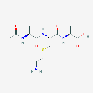 molecular formula C13H24N4O5S B15159055 N-Acetyl-L-alanyl-S-(2-aminoethyl)-L-cysteinyl-L-alanine CAS No. 669089-06-9