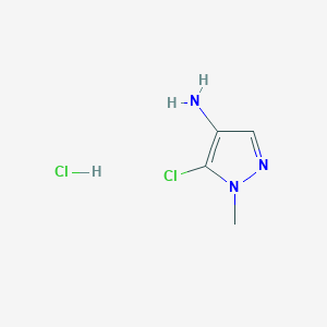 molecular formula C4H7Cl2N3 B1515906 5-chloro-1-methyl-1H-pyrazol-4-amine hydrochloride 