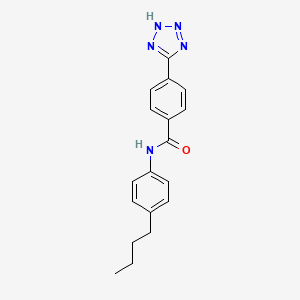 molecular formula C18H19N5O B15159075 N-(4-butylphenyl)-4-(2H-tetrazol-5-yl)benzamide CAS No. 651769-63-0