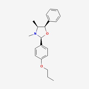 molecular formula C20H25NO2 B15159081 (2S,4S,5R)-3,4-dimethyl-5-phenyl-2-(4-propoxyphenyl)-1,3-oxazolidine CAS No. 678969-59-0