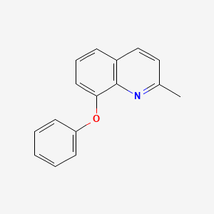 molecular formula C16H13NO B15159082 2-Methyl-8-phenoxyquinoline 