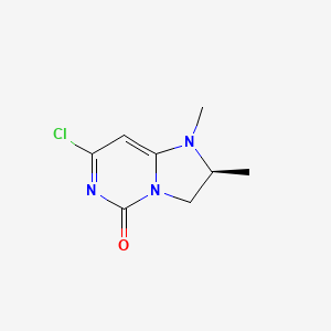 molecular formula C8H10ClN3O B1515909 (S)-7-chloro-1,2-dimethyl-2,3-dihydroimidazo[1,2-c]pyrimidin-5(1H)-one 