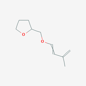 molecular formula C10H16O2 B15159106 2-{[(3-Methylbuta-1,3-dien-1-yl)oxy]methyl}oxolane CAS No. 673447-74-0