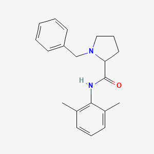 molecular formula C20H24N2O B15159129 2-Pyrrolidinecarboxamide, N-(2,6-dimethylphenyl)-1-(phenylmethyl)- CAS No. 660834-68-4