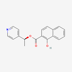 2-Naphthalenecarboxylic acid, 1-hydroxy-, (1S)-1-(4-pyridinyl)ethyl ester