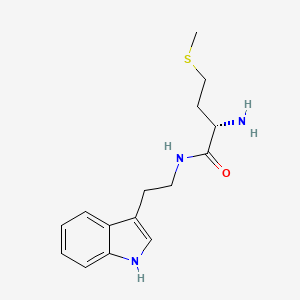 molecular formula C15H21N3OS B15159153 (2S)-2-amino-N-[2-(1H-indol-3-yl)ethyl]-4-methylsulfanylbutanamide CAS No. 655239-42-2