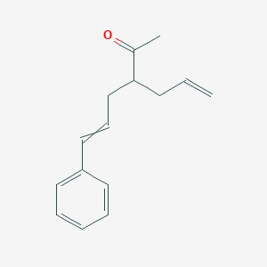 molecular formula C15H18O B15159175 6-Phenyl-3-(prop-2-en-1-yl)hex-5-en-2-one CAS No. 821770-40-5