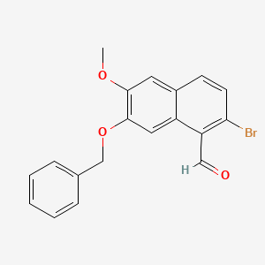 7-(Benzyloxy)-2-bromo-6-methoxynaphthalene-1-carbaldehyde