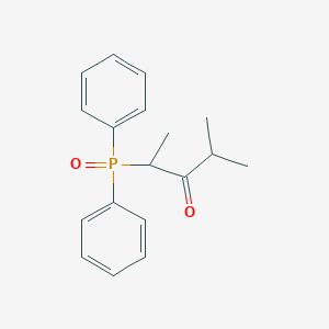 molecular formula C18H21O2P B15159199 3-Pentanone, 2-(diphenylphosphinyl)-4-methyl- CAS No. 821770-35-8