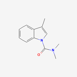 molecular formula C12H14N2O B15159225 N,N,3-Trimethyl-1H-indole-1-carboxamide 