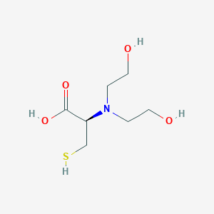 molecular formula C7H15NO4S B15159278 N,N-Bis(2-hydroxyethyl)-L-cysteine CAS No. 675585-12-3