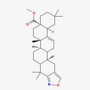 Methyl (1R,2S,5S,10S,15R)-1,2,8,8,15,22,22-heptamethyl-19-oxa-20-azahexacyclo[12.11.0.02,11.05,10.015,23.017,21]pentacosa-11,17,20-triene-5-carboxylate