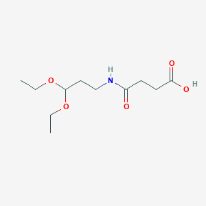 molecular formula C11H21NO5 B15159282 4-[(3,3-Diethoxypropyl)amino]-4-oxobutanoic acid CAS No. 774577-32-1