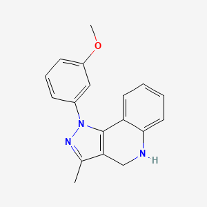 1-(3-Methoxyphenyl)-3-methyl-2,4-dihydro-1H-pyrazolo[4,3-c]quinoline