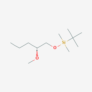 molecular formula C12H28O2Si B15159306 tert-Butyl{[(2R)-2-methoxypentyl]oxy}dimethylsilane CAS No. 867267-81-0