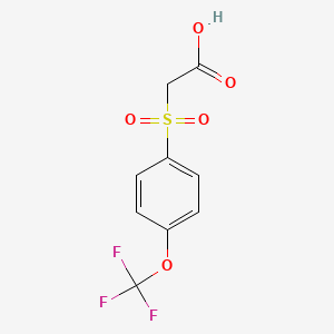 molecular formula C9H7F3O5S B1515933 2-(4-(Trifluoromethoxy)phenylsulfonyl) acetic acid 