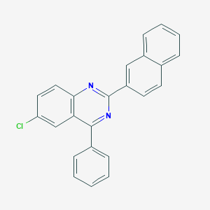 Quinazoline, 6-chloro-2-(2-naphthalenyl)-4-phenyl-