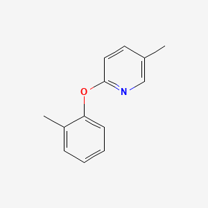 molecular formula C13H13NO B15159352 5-Methyl-2-(o-tolyloxy)pyridine 