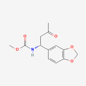 Methyl [(1R)-1-(2H-1,3-benzodioxol-5-yl)-3-oxobutyl]carbamate