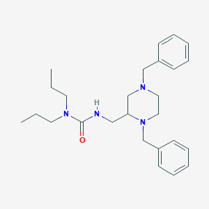 Urea, N'-[[1,4-bis(phenylmethyl)-2-piperazinyl]methyl]-N,N-dipropyl-