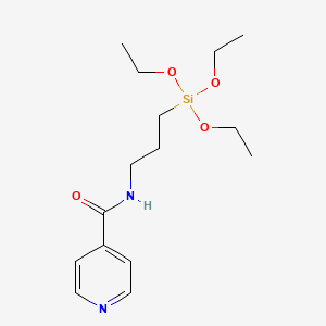 molecular formula C15H26N2O4Si B15159463 N-[3-(Triethoxysilyl)propyl]pyridine-4-carboxamide CAS No. 706816-80-0