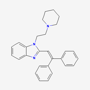 1H-Benzimidazole, 2-(2,2-diphenylethenyl)-1-[2-(1-piperidinyl)ethyl]-