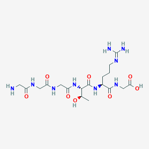 Glycylglycylglycyl-L-threonyl-N~5~-(diaminomethylidene)-L-ornithylglycine