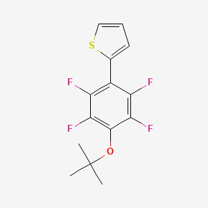 2-(4-tert-Butoxy-2,3,5,6-tetrafluorophenyl)thiophene