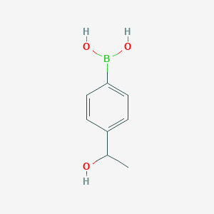 molecular formula C8H11BO3 B151596 (4-(1-Hydroxyethyl)phenyl)boronic acid CAS No. 518336-20-4