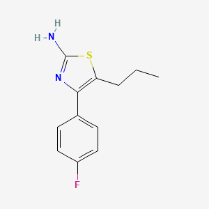 molecular formula C12H13FN2S B1515961 4-(4-氟苯基)-5-丙基-1,3-噻唑-2-胺 CAS No. 915923-78-3