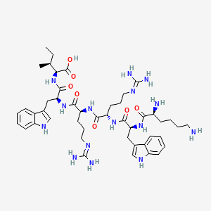 B15159662 L-Isoleucine, L-lysyl-L-tryptophyl-L-arginyl-L-arginyl-L-tryptophyl- CAS No. 678967-43-6