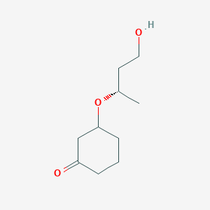 3-{[(2S)-4-Hydroxybutan-2-yl]oxy}cyclohexan-1-one