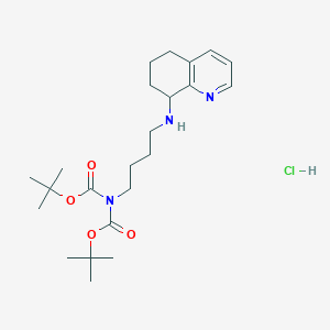 tert-butyl N-[(2-methylpropan-2-yl)oxycarbonyl]-N-[4-(5,6,7,8-tetrahydroquinolin-8-ylamino)butyl]carbamate;hydrochloride